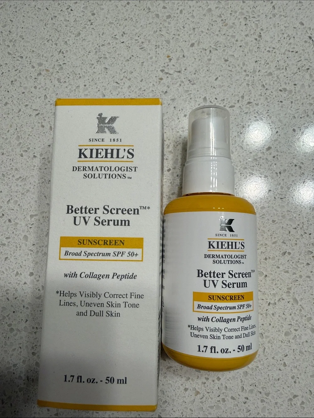 Kiehl's Better Screen UV Serum Sunscreen — White & Yellow - Picture 1 of 1
